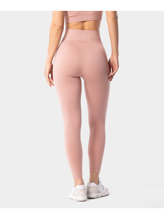 Carpatree Carpatree Legginsy Simply Leggings Różowy Fitted Fit