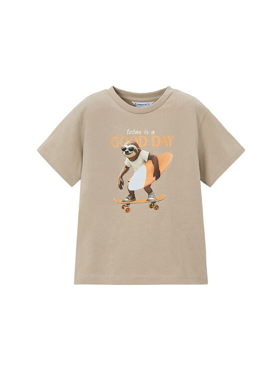 Mayoral Mayoral T-Shirt 3064 Beżowy Regular Fit