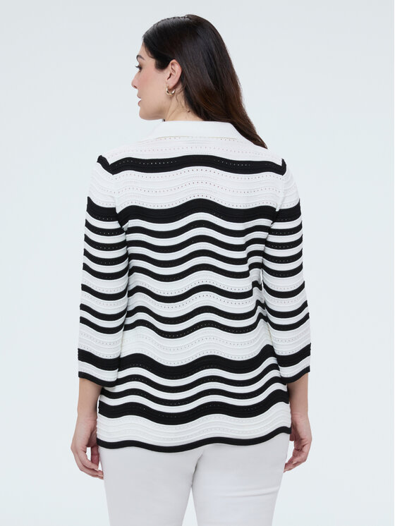 Fiorella Rubino Fiorella Rubino Sweter M181L008457N0Z3 Biały Boxy Fit