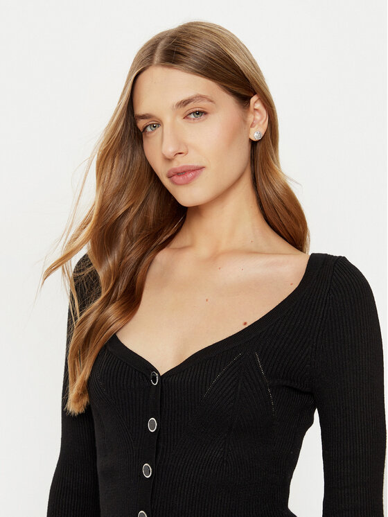 Guess Guess Ζακέτα W5RR08 Z2V62 Μαύρο Regular Fit