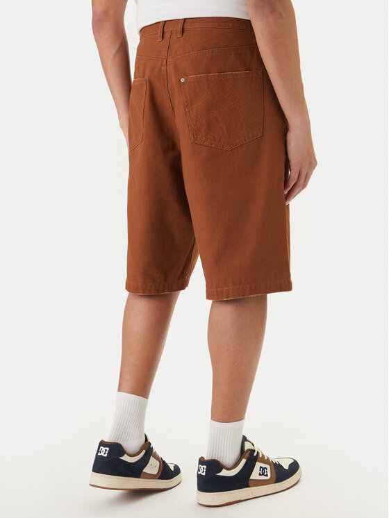 DC Shoes DC Shoes Jeans kratke hlače EDYWS03167 Bakrena Wide Leg