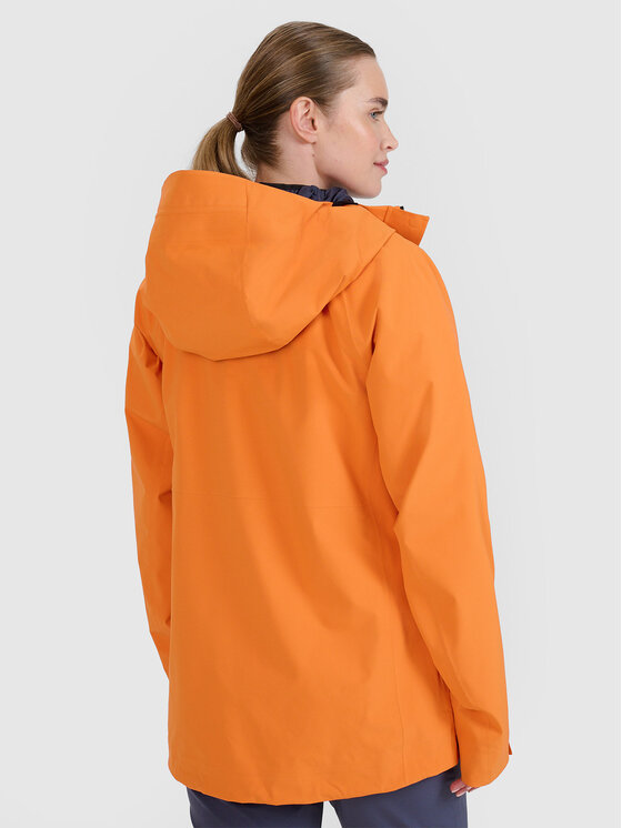 4F 4F Kurtka outdoor HALNY Pomarańczowy Regular Fit