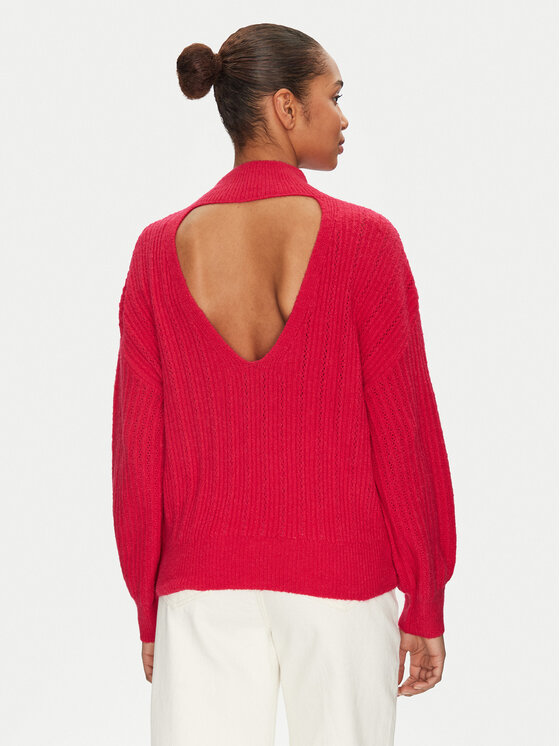 Morgan Morgan Rollkragenpullover 251-MFLAMAN Rot Regular Fit