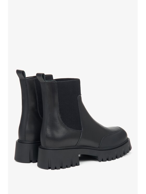 Estro Estro Μποτάκια με λάστιχο ER00116052 Μαύρο