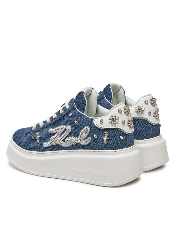 KARL LAGERFELD KARL LAGERFELD Sneakersy Ankapri KL63526 Niebieski