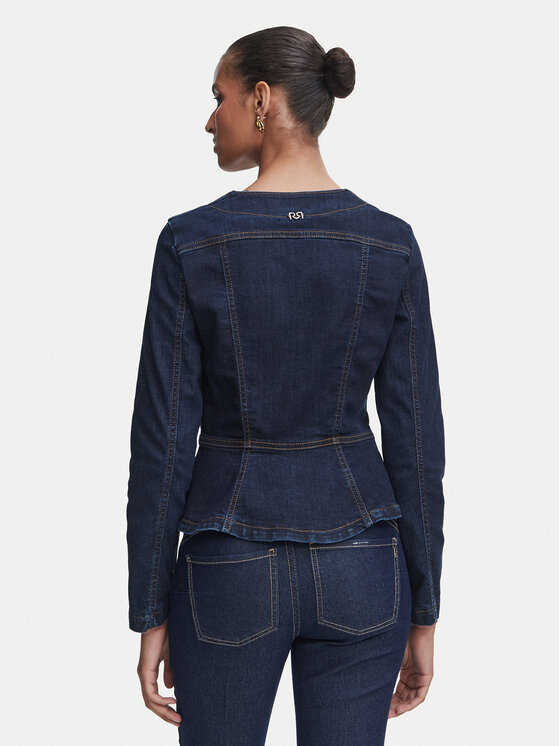 Rinascimento Rinascimento Дънково яке CFC0129939003 Тъмносин Slim Fit