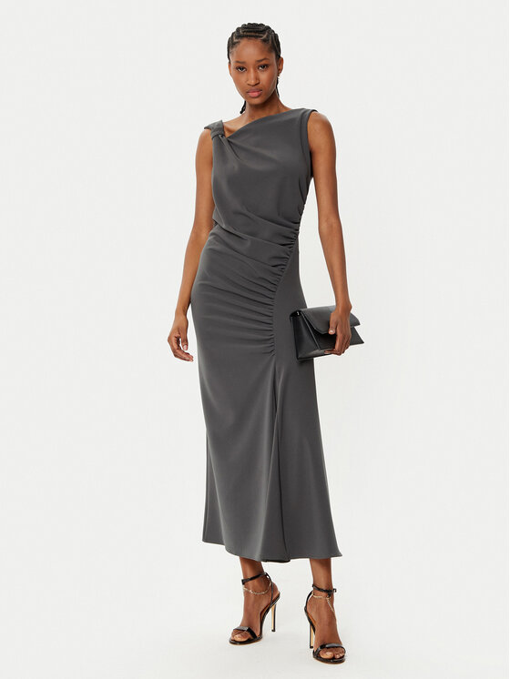 Imperial Imperial Rochie cocktail AFATIKP Gri Slim Fit
