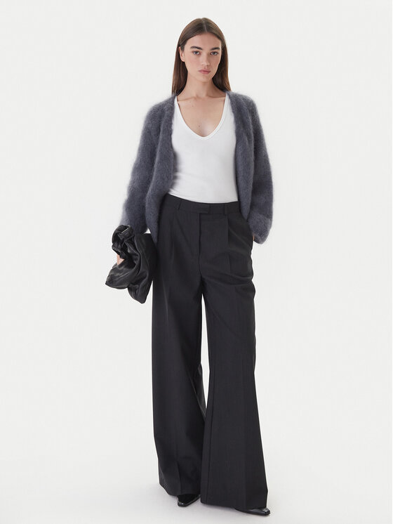 Dixie Dixie Pletena jopica M277Y072A 3906 Siva Regular Fit