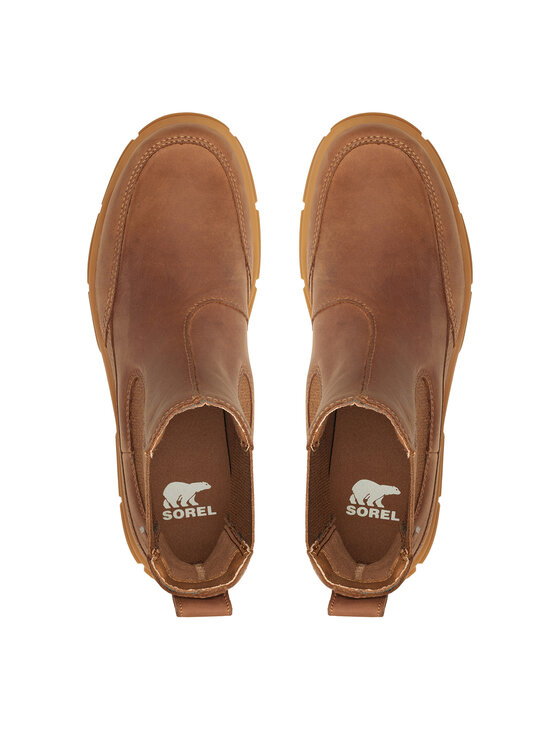 Sorel Sorel Kotníková obuv s elastickým prvkem Explorer Strt 2078061242 Hnědá