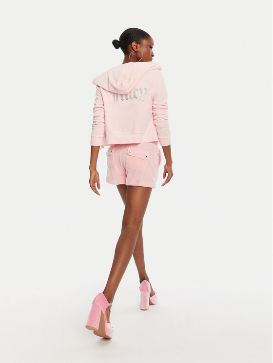 Juicy Couture Juicy Couture Majica dugih rukava Madison JCWA122001 Ružičasta Slim Fit