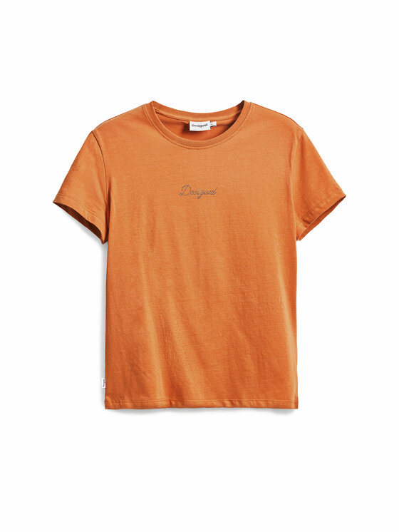 Desigual Desigual Majica 25SWTK15 Oranžna Regular Fit
