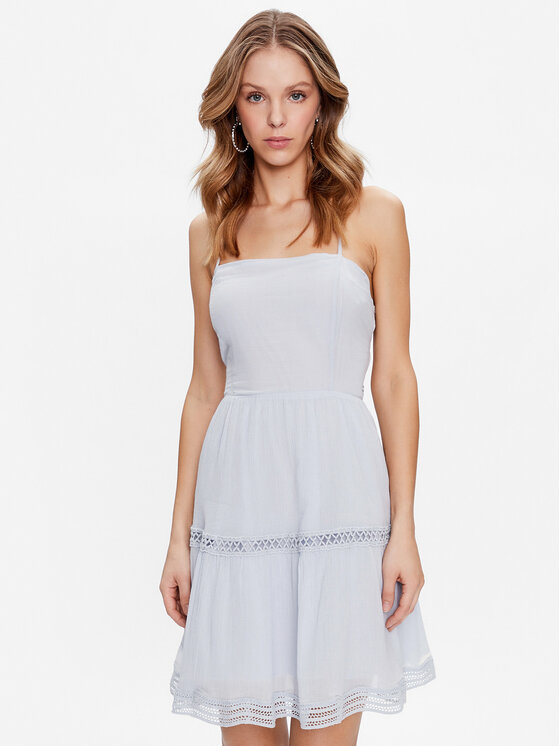Guess Letné šaty Safa W3GK0M WEID0 Modrá Regular Fit