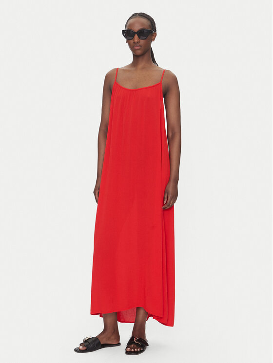 ONLY ONLY Poletna obleka Niki 15344611 Rdeča Regular Fit