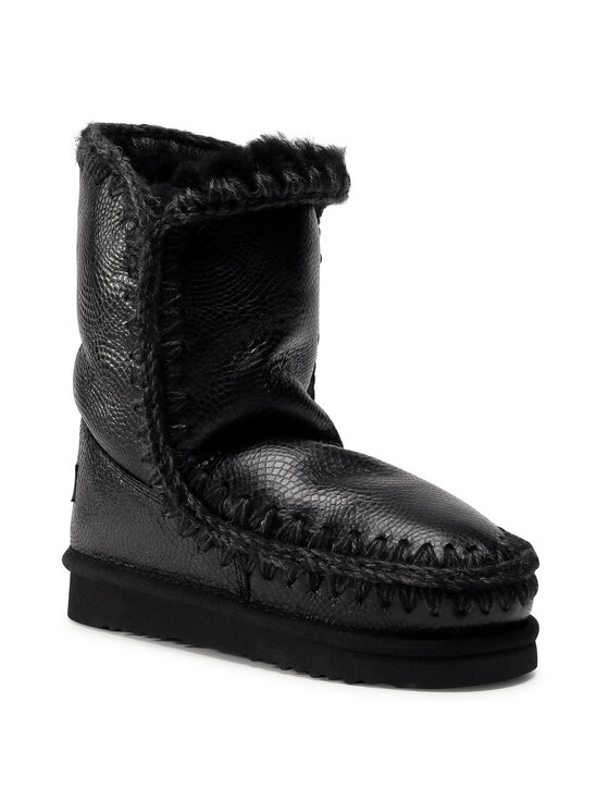 Mou Mou Μπότες Χιονιού Eskimo Boot 24 FW101000B Μαύρο