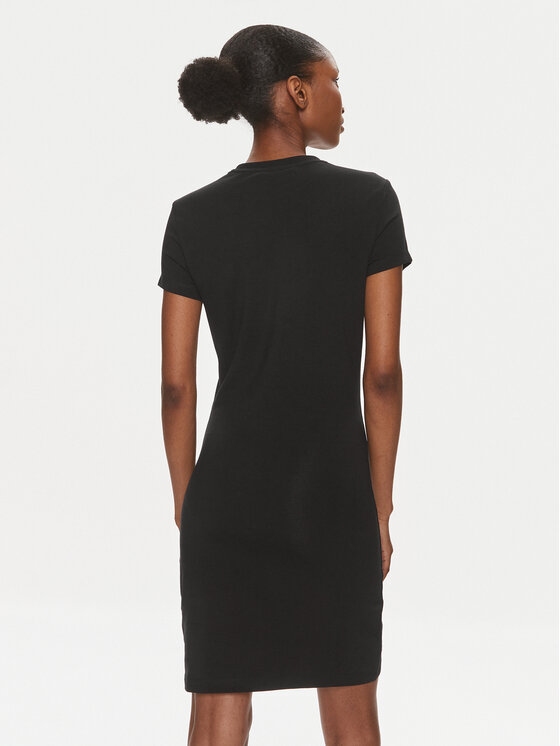 Tommy Jeans Tommy Jeans Rochie de vară Script DW0DW17926 Negru Regular Fit