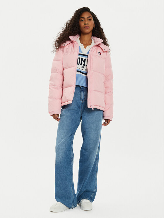 Tommy Jeans Tommy Jeans Pernata jakna Alaska DW0DW18610 Ružičasta Regular Fit