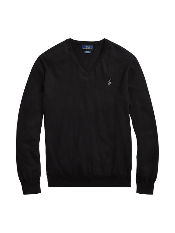 Polo Ralph Lauren Polo Ralph Lauren Светр Ls Sf Vn Pp 710670789003 Чорний Regular Fit