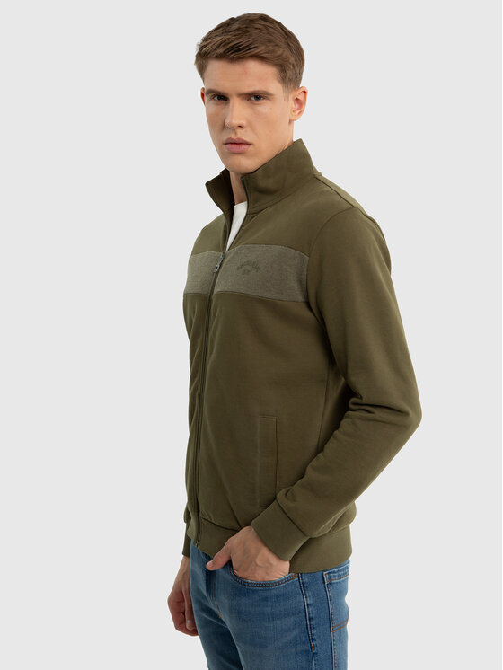BIG STAR BIG STAR Bluza JOHNSON Zielony Basic Fit