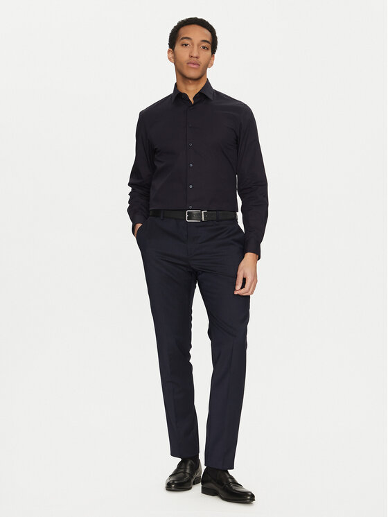 Calvin Klein Calvin Klein Marškiniai K10K109509 Tamsiai mėlyna Slim Fit