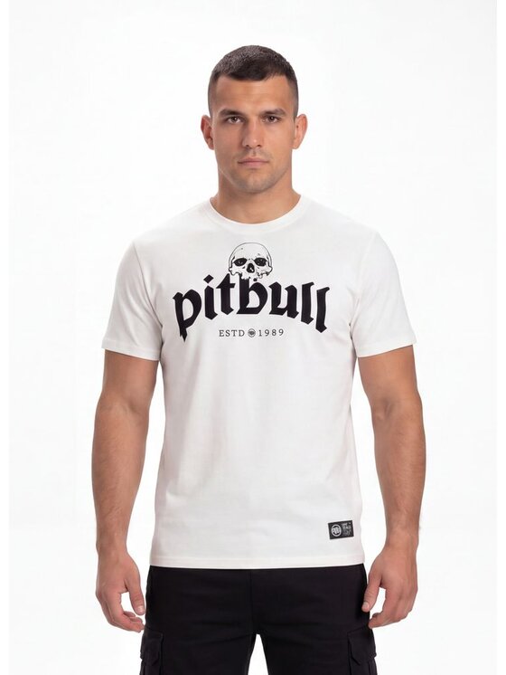 PITBULL PITBULL T-Shirt TRES PERROS VIEJOS Biały Regular Fit