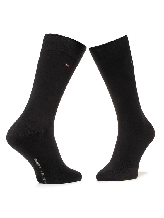 Tommy Hilfiger Tommy Hilfiger 2er-Set hohe Herrensocken 100001496 Schwarz