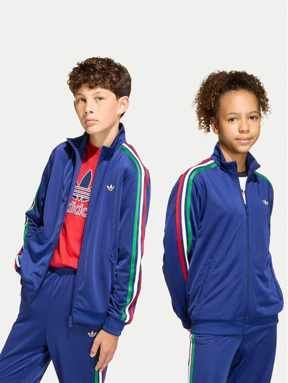 adidas Bluza Firebird KC7052 Granatowy Loose Fit