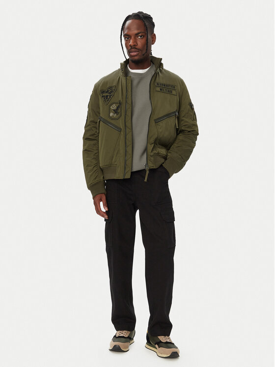 Aeronautica Militare Aeronautica Militare Kurtka bomber 262AB3077UCT04361 Khaki Regular Fit