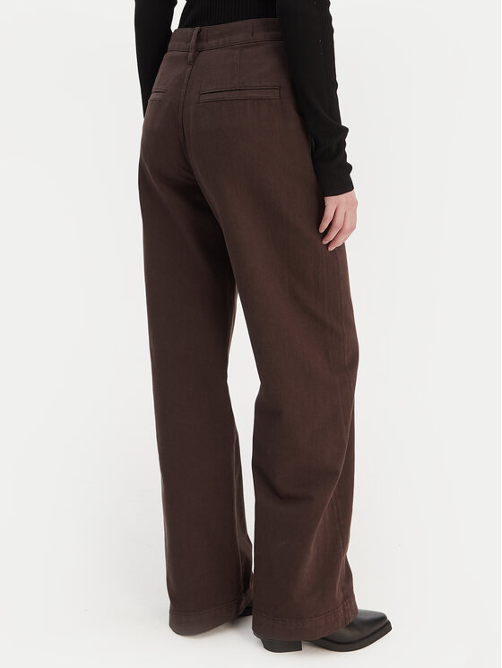 G-Star Raw G-Star Raw Pantaloni din material Deck 2.0 D26432-E078 Maro Wide Leg