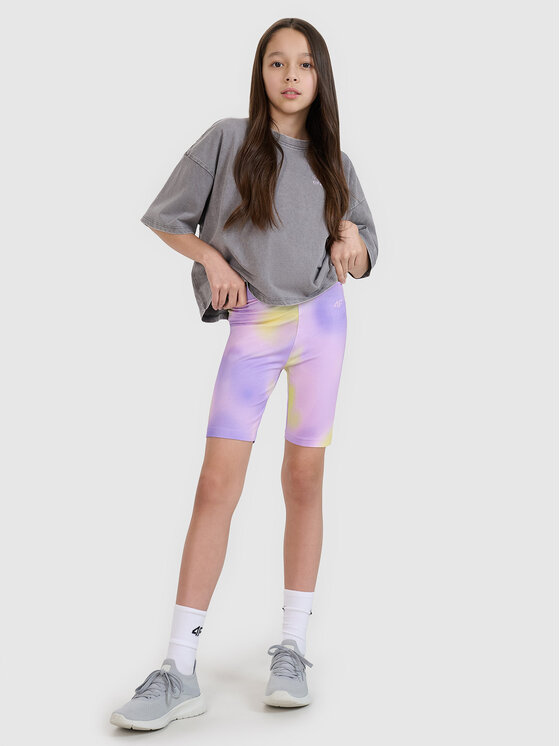 4F 4F Kolarki SWELLS OF THE OCEAN Fioletowy jasny Slim Fit