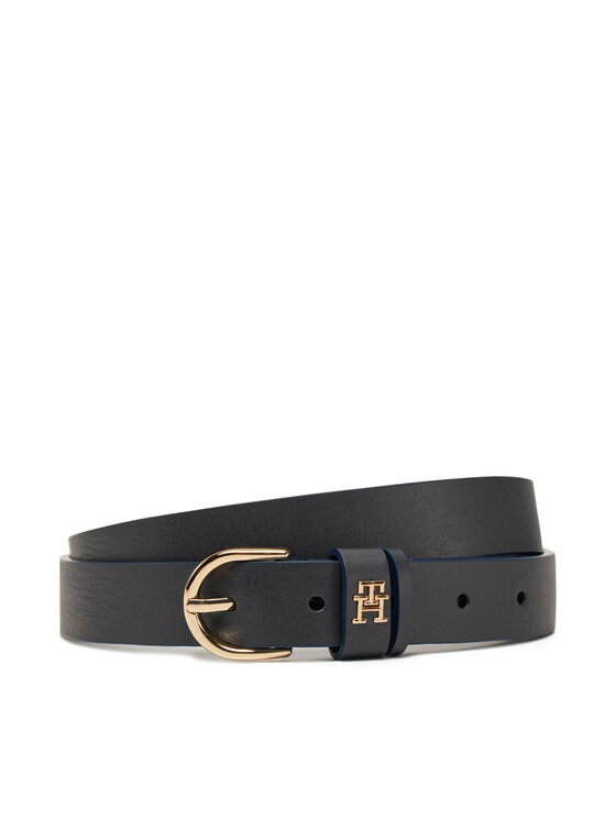 Pasek Damski Tommy Hilfiger, Granatowy, Essential Effortless 2.5 AW0AW16836
