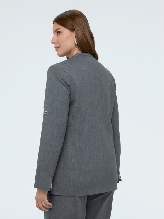 Fiorella Rubino Fiorella Rubino Marynarka Q526T000258N0S3 Szary Regular Fit