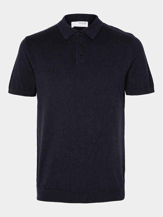 Selected Homme Selected Homme Tricou polo Berg 16092437 Bleumarin Regular Fit