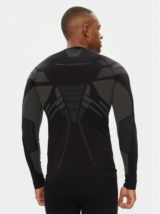 Brubeck Brubeck Bielizna termoaktywna górna LS1570M Czarny Slim Fit