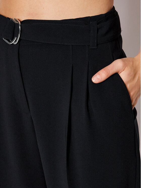 BOSS Boss Medžiaginės kelnės Tapia 50438985 Juoda Regular Fit