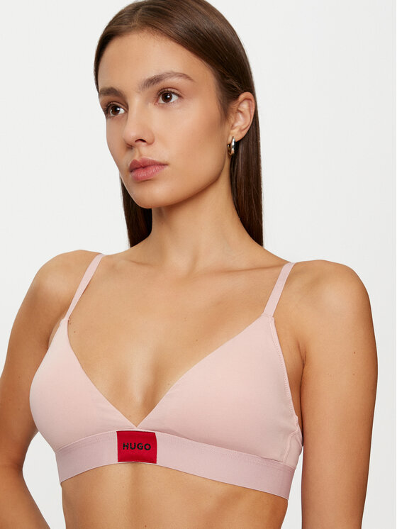 HUGO Hugo Bralette melltartó Red Label 50503098 Rózsaszín