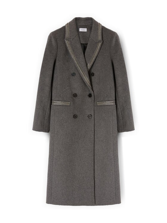 Motivi Motivi Cappotto 0085Q100640N013 Grigio Regular Fit