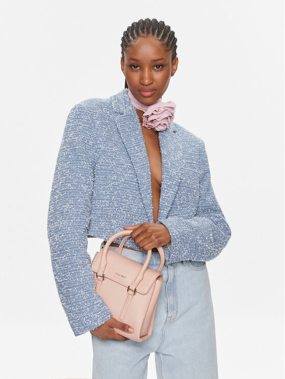 Calvin Klein Calvin Klein Ročna torba Ck Elevated Satchel Mini K60K609851 Roza