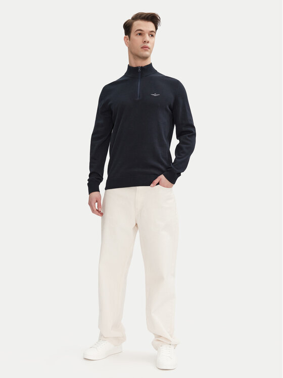 Aeronautica Militare Aeronautica Militare Sweater 251MA1489L506 Sötétkék Regular Fit