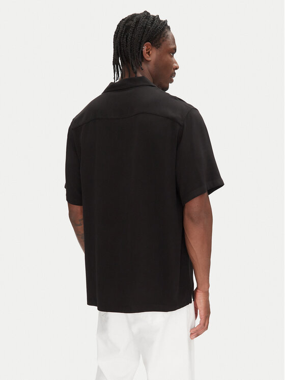 Just Cavalli Just Cavalli Cămașă 78OALY04 Negru Regular Fit
