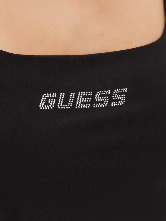 Guess Guess Top V5GP22 J1314 Czarny Regular Fit