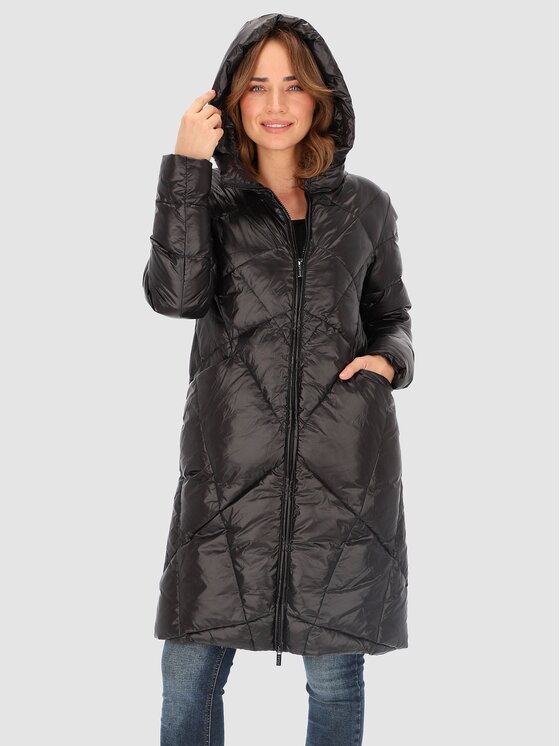 Perso Perso Kurtka damska BLH236060FX Czarny Regular Fit