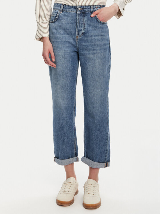 Marella Marella Blugi Tomboy 2523186074 Albastru Loose Fit