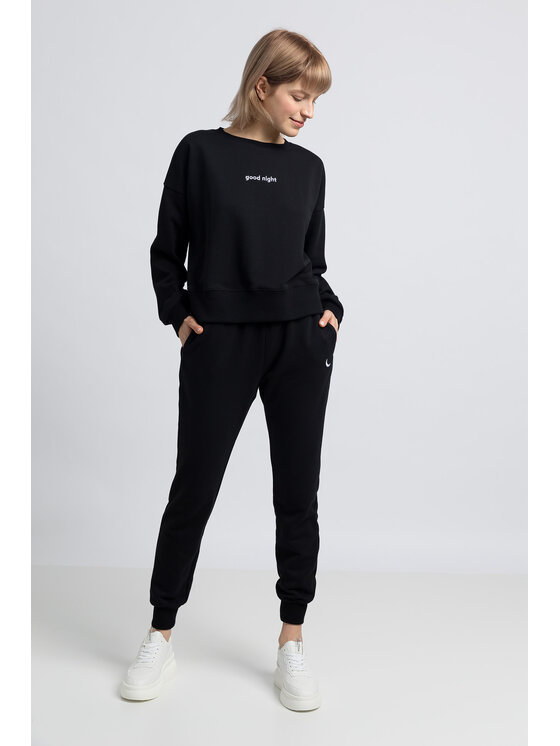 LaLupa LaLupa Bluza LA056 Czarny Comfortable Fit