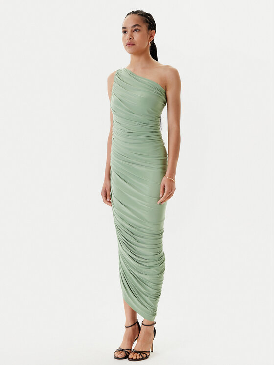 NORMA KAMALI NORMA KAMALI Koktélruha KK1253PL287835 Zöld Slim Fit