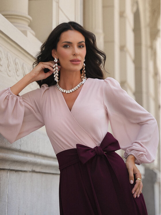 LIDIA KALITA LIDIA KALITA Sukienka koktajlowa Sydney Różowy Regular Fit