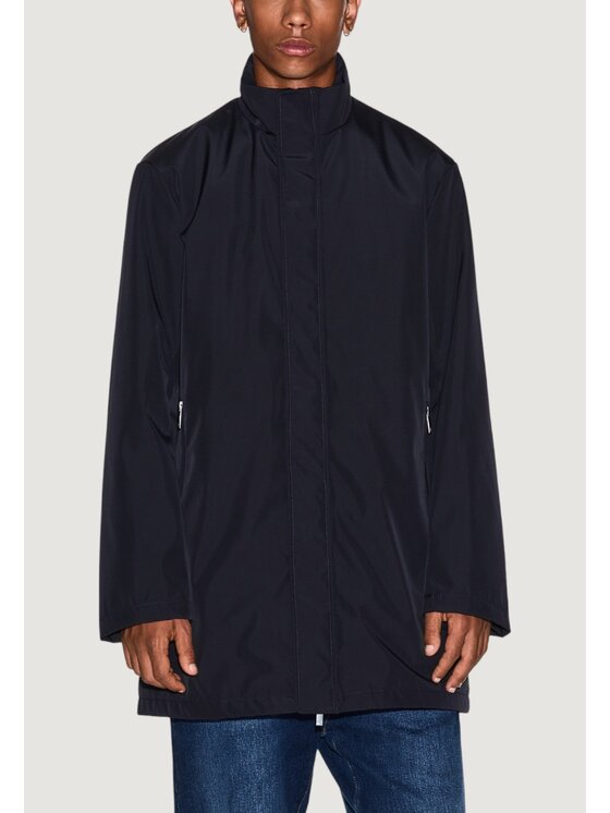 Armani Exchange Męski Trencz, rozmiar L, Niebieski, XM001578 AF16926