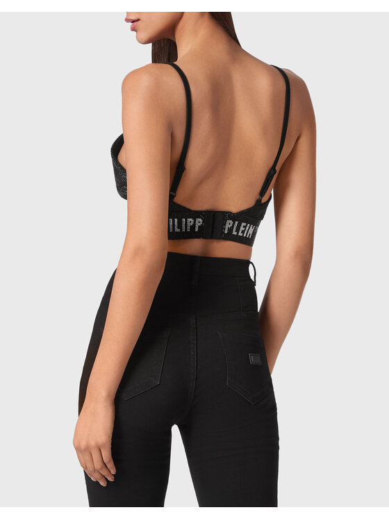 PHILIPP PLEIN PHILIPP PLEIN Biustonosz sportowy 1355 Czarny