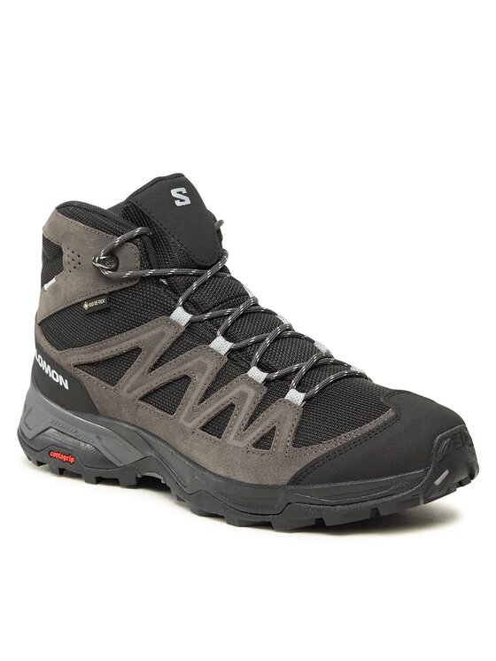 Salomon Salomon Trekkingschuhe X Ward Leather Mid GORE-TEX L47181700 Grau
