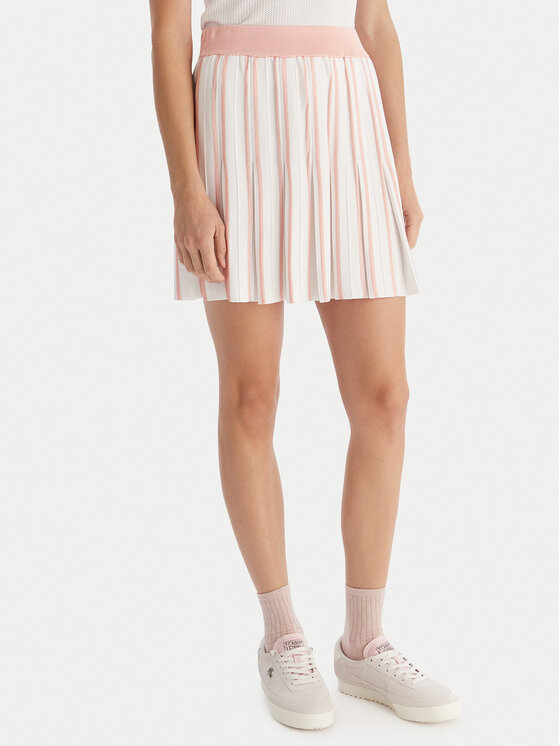 Guess Guess Plisovaná sukně V5GD00 Z3D60 Bílá Regular Fit