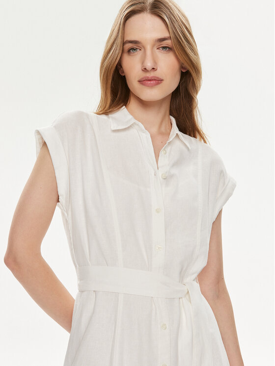 Gap Gap Рокля тип риза 857655-00 Екрю Regular Fit
